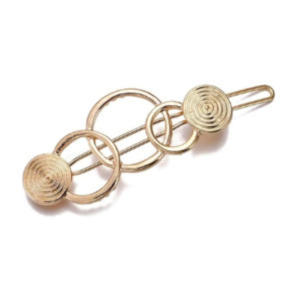 NWT- Gold Tone Multi Circle Barrette